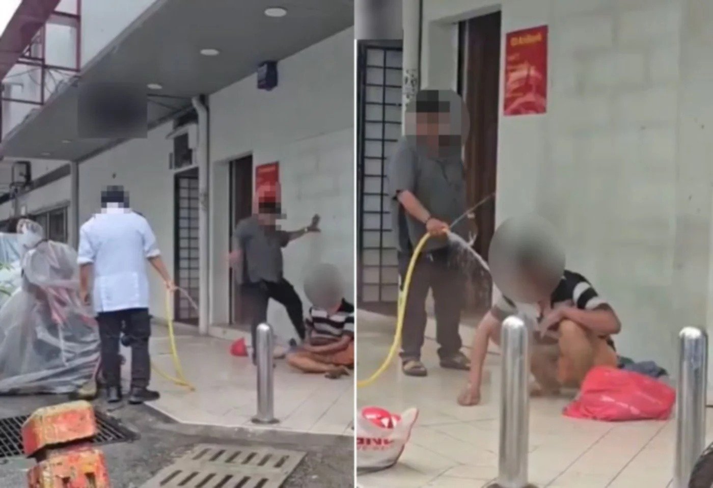 வங்கி நடைப்பாதையில் வீடற்றவர் மோசமாக நடத்தப்பட்ட சம்பவம்; AmBank மன்னிப்புக் கோரியது