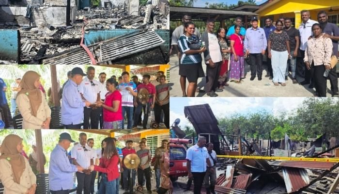 லாபு, கிர்பியில் 9 வீடுகள் தீக்கிரை; ஒவ்வொரு குடும்பத்திற்கும் RM3,000 நிதி & விலை மலிவான வீடு உதவி