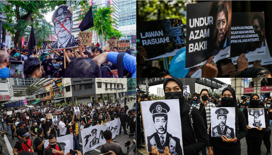 ஊழல் தடுப்பு ஆணையர் அசாம் பாக்கி பதவி விலகக் கோரி SOGO-வில் பேரணி; நூற்றுக்கணக்கானோர் பங்கேற்பு