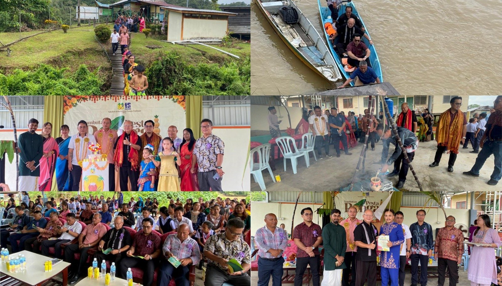 சரவாக் நங்கா எம்புவான் ஆரம்பப்பள்ளியில் முதன்முறையாக கொண்டாடப்பட்ட பொங்கல் விழா; ஆசிரியர் பிரசாந்த் முயற்சி