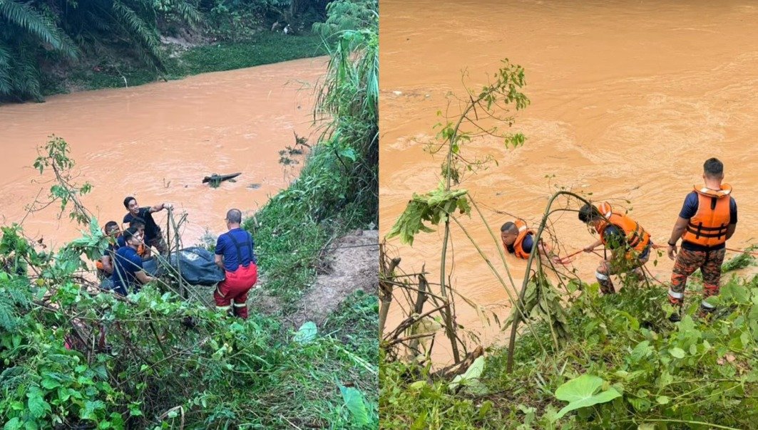 செனாவாங்கில் ஆற்றுக்குள் கார் பாய்ந்து ஆடவர் பலி