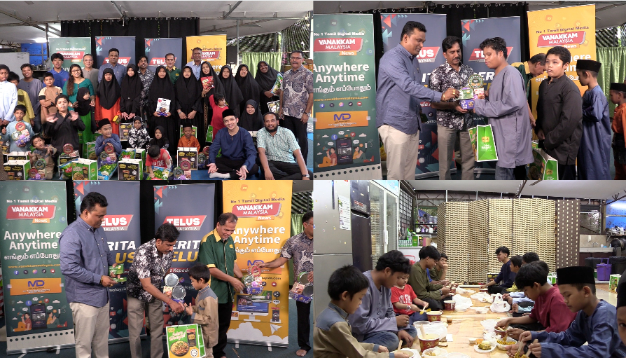 ரமலானின் இறுதியில் பூச்சோங்கில் உள்ள காப்பகத்தில் ஆதரவற்றோருடன் அன்பை பகிர்ந்த தெலுஸ் மலேசியா & வணக்கம் மலேசியா