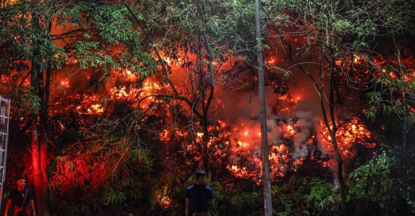 புஞ்சாக் ஜாலில் காட்டுத் தீக்கான காரணம் இன்னும் தெரியவில்லை