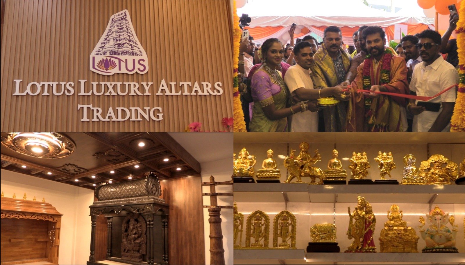 தாமரை பூஜை மேடைகள் நிறுவனத்தின் இரண்டாவது கிளை இடமாற்றம்; திறப்பு விழாவுக்கு நடிகர் விமல் சிறப்பு வருகை